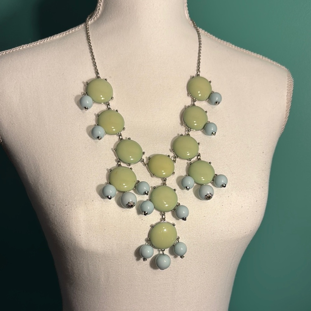 Source Unknown Green and Blue Geometric Necklace
